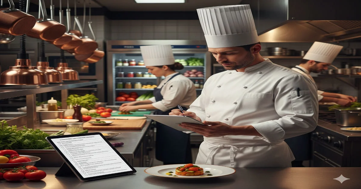 kitchen checklist for restaurants